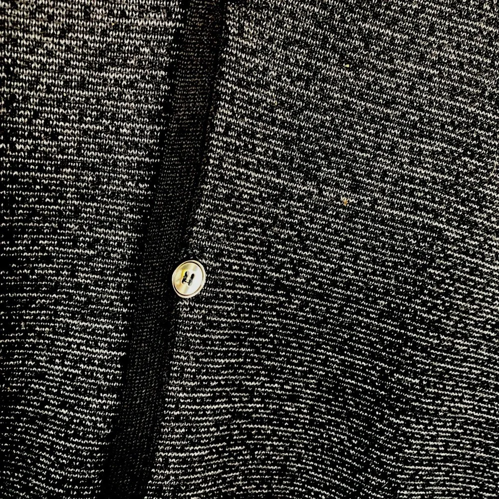 Men's J. Ashford 100% Merino Wool Sweater Vest XL Gray‎ Black Button Up Woolmark